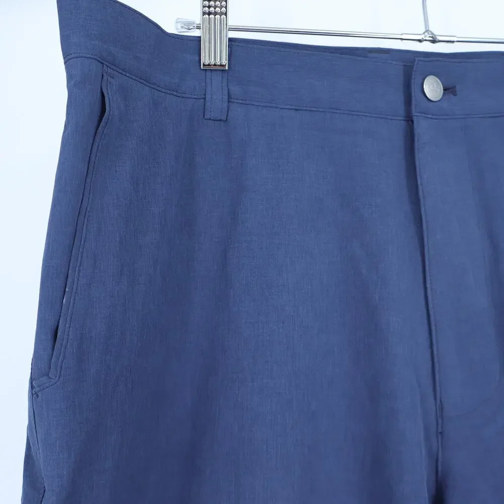 PETER MILLAR Shackleford Performance Hybrid Golf Shorts Navy Blue Men's 38